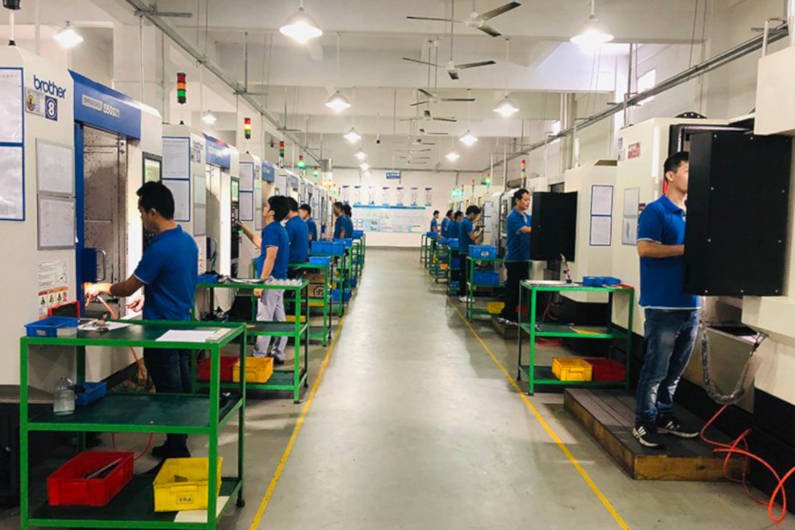 Inside Gensun Precision machine shop