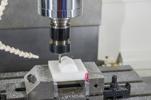 CNC machining plastic part on 3-axis CNC machine