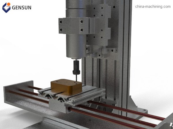CNC drilling machine illustration